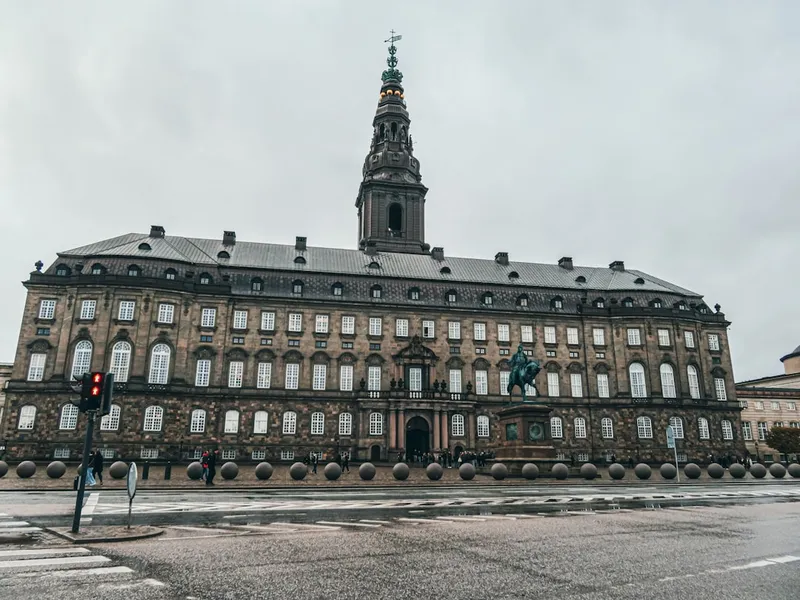 Christiansborg slott med Tornsen torn och kungliga mottagningsrum