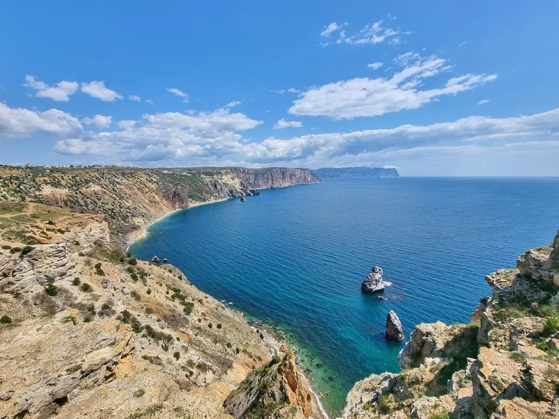 Akrotiri minoiska utgrävningar på Santorini med trevåningshus från 1600 f.Kr.