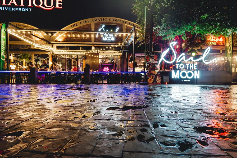 Asiatique Riverfront Bangkok nattmarknad
