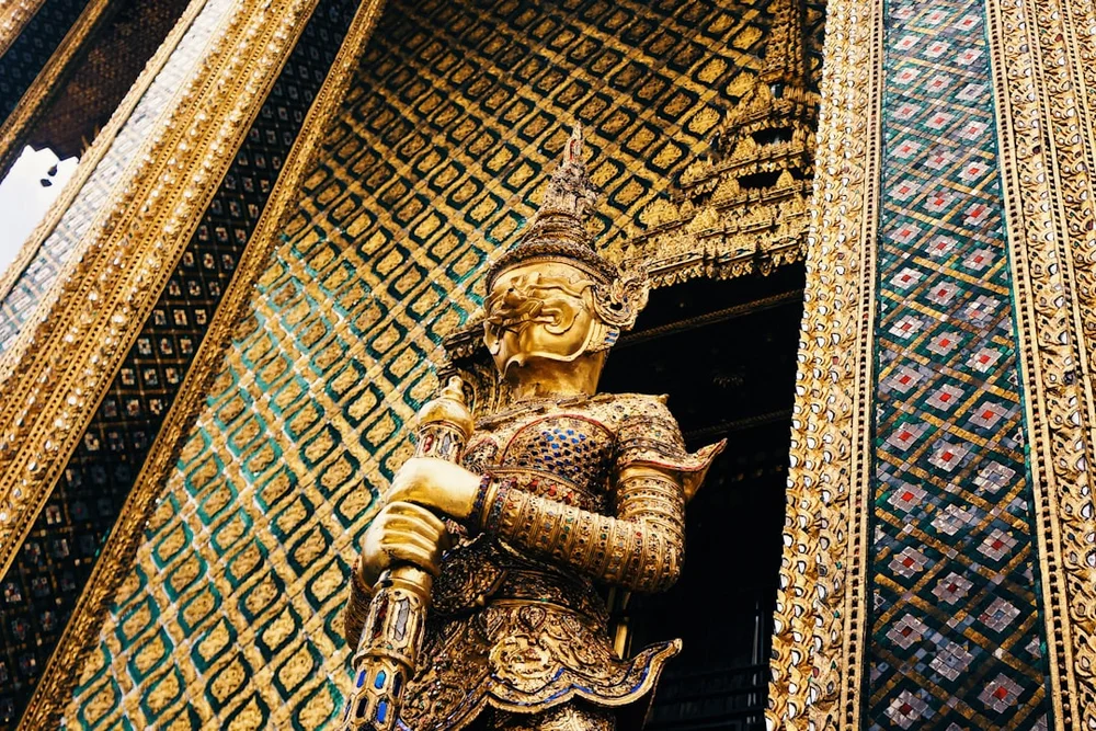Wat Phra Kaew Bangkok gyllene tempel