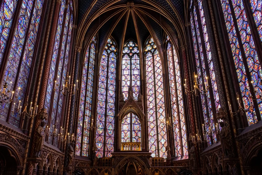 Sainte-Chapelle Paris glasmålningar