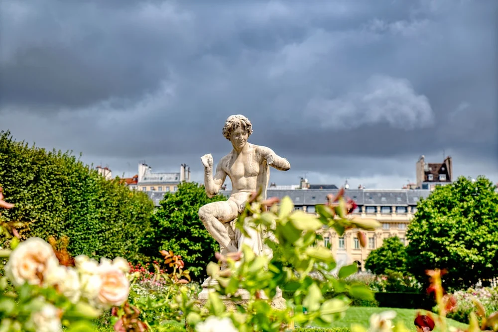 Tuileries trädgård Paris
