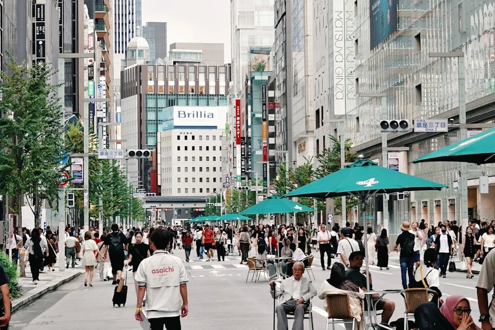 Ginza Tokyo lyxshopping gata