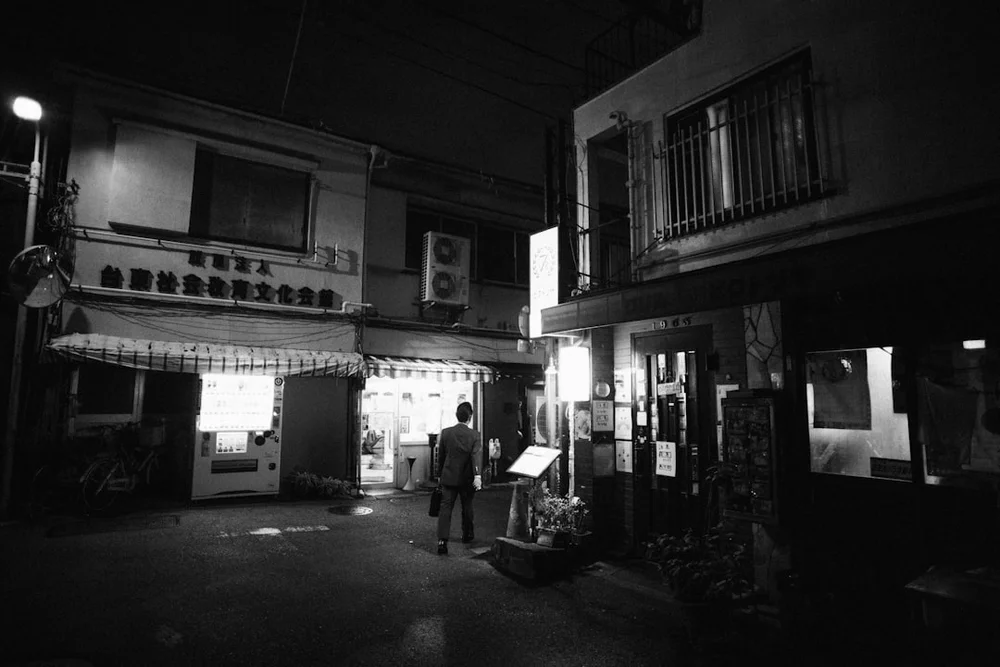 Yanaka Tokyo traditionellt kvarter tempel
