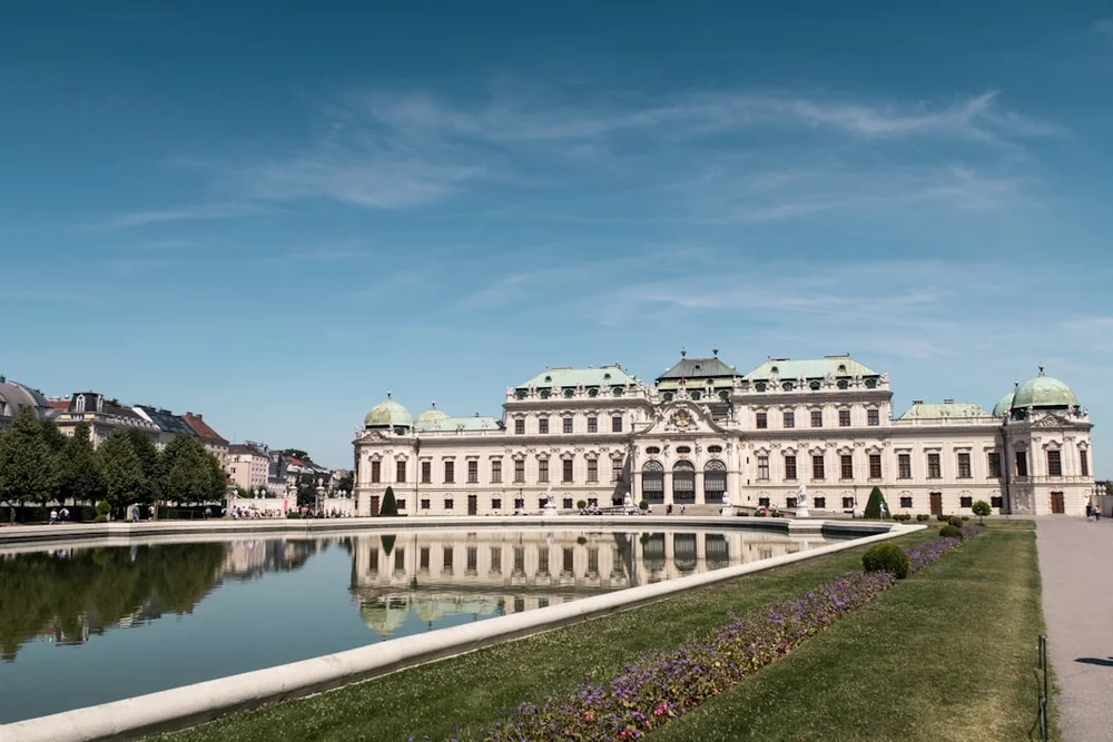 Belvedere slott Wien barockträdgård